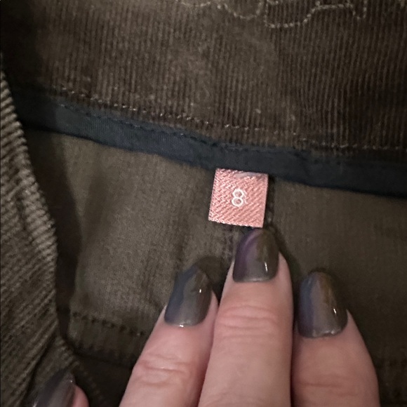 Jag Jeans Brown Corduroy Pants High Rise Skinny size 8 Pull on - Picture 3 of 5